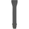 Ekena Millwork 2 1/4"W x 6"D x 10"H Stockport Wood Vintage Decor Bracket, Black BKTWD02X06X10STBL - alternate 2